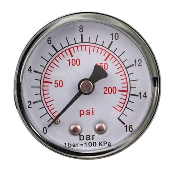 GAV Pressure Gauge 1/4'rear 50mm D5014r16